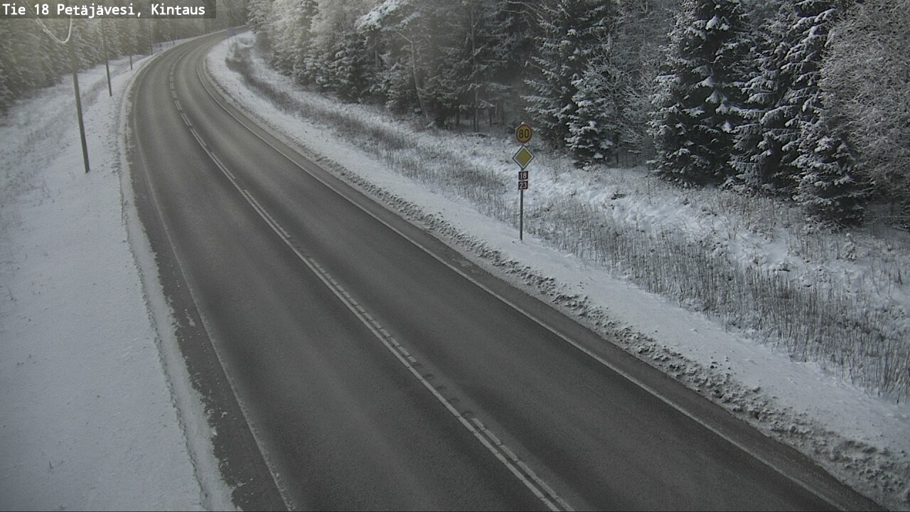 Weather Camera Image Road 18 Petäjävesi, Kintaus, Petäjävesi, Keski-Suomi
