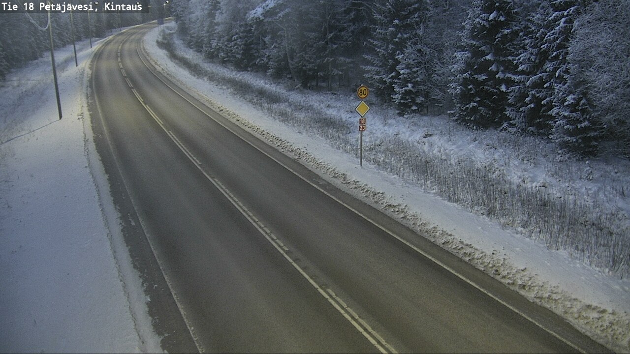 Weather Camera Image Road 18 Petäjävesi, Kintaus, Petäjävesi, Keski-Suomi