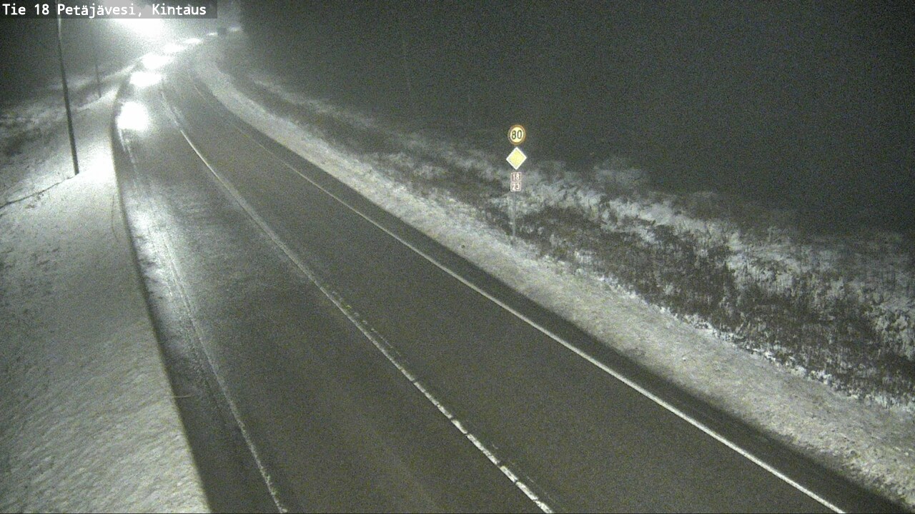 Weather Camera Image Väg 18 Petäjävesi, Kintaus, Petäjävesi, Keski-Suomi