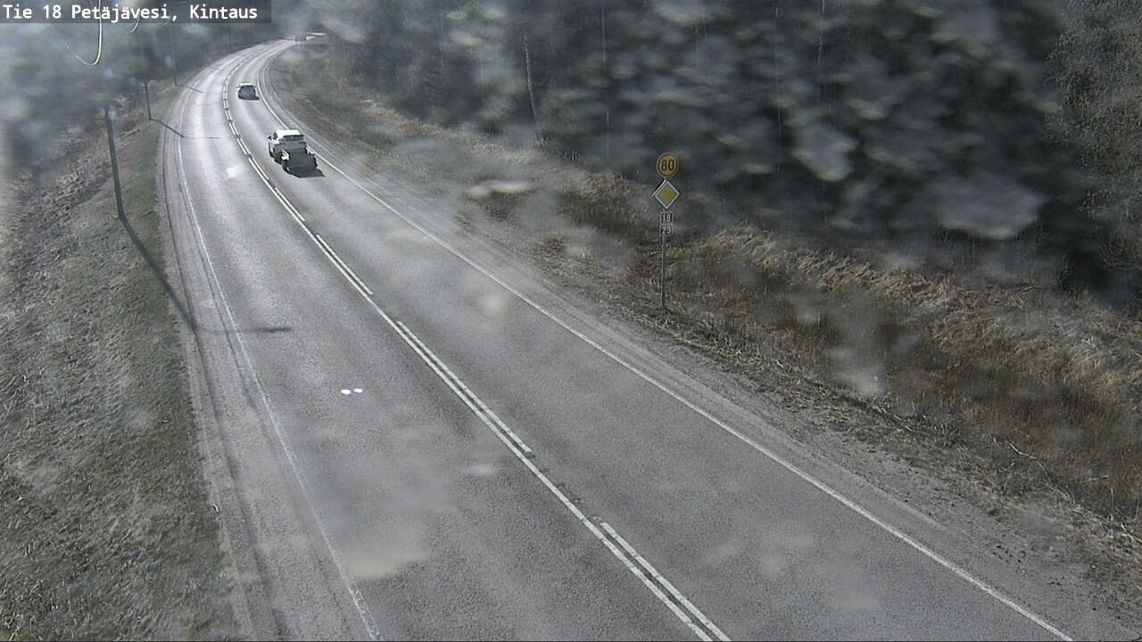 Weather Camera Image Väg 18 Petäjävesi, Kintaus, Petäjävesi, Keski-Suomi