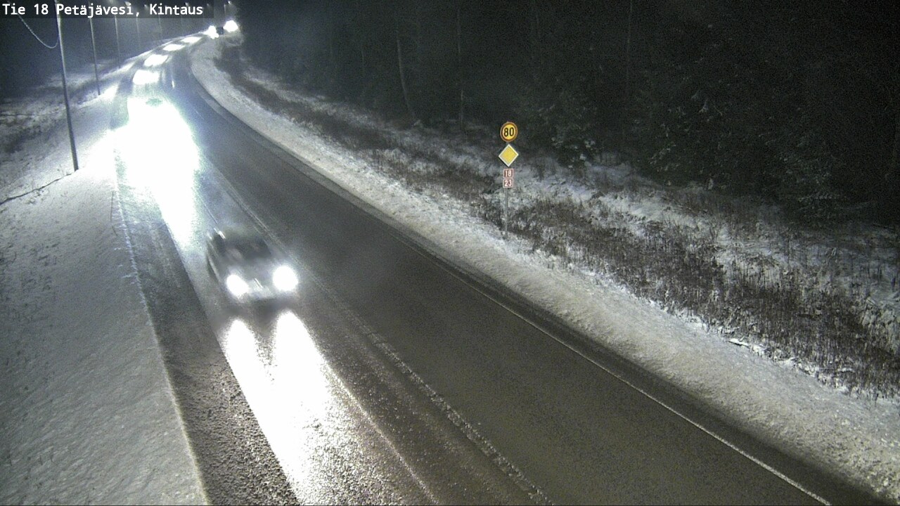 Weather Camera Image Väg 18 Petäjävesi, Kintaus, Petäjävesi, Keski-Suomi
