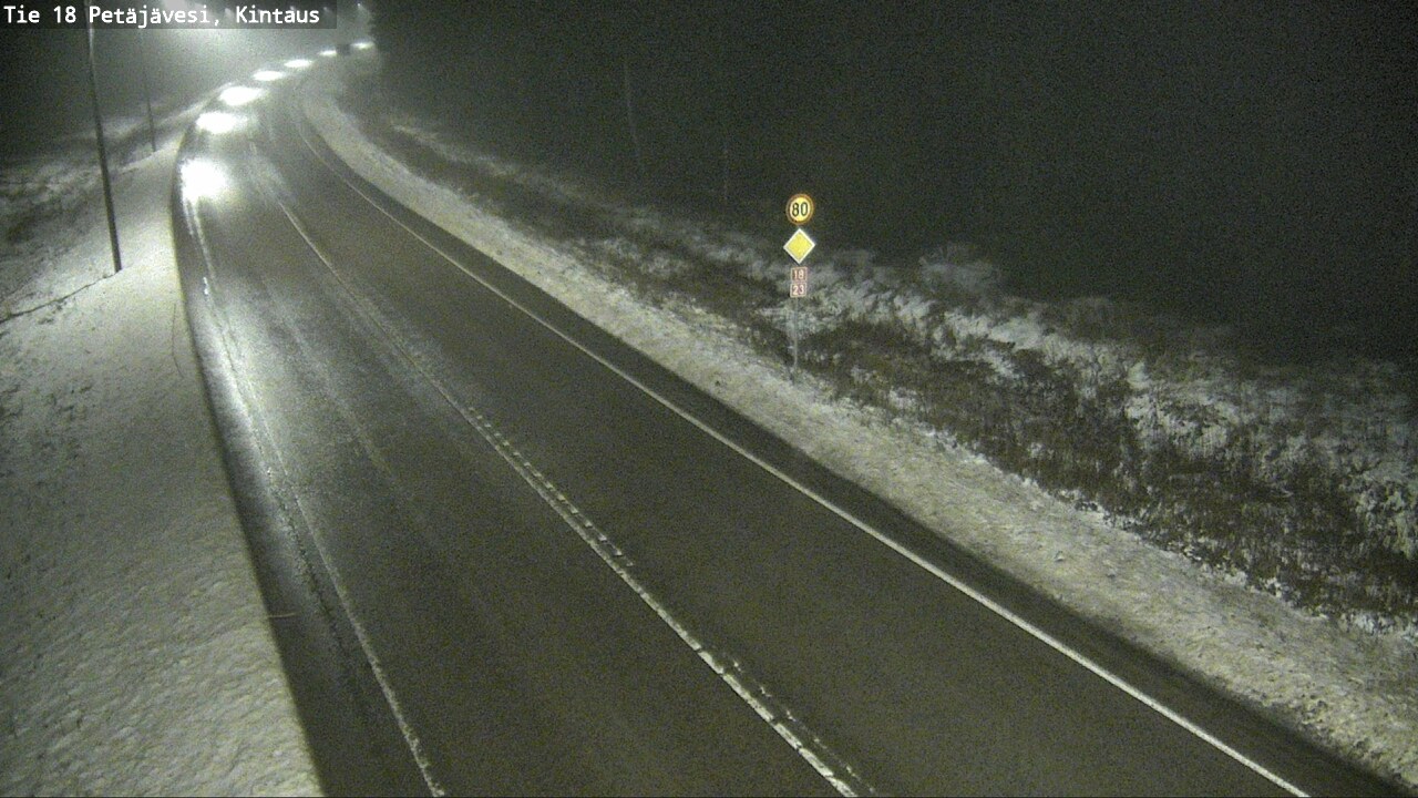 Weather Camera Image Väg 18 Petäjävesi, Kintaus, Petäjävesi, Keski-Suomi
