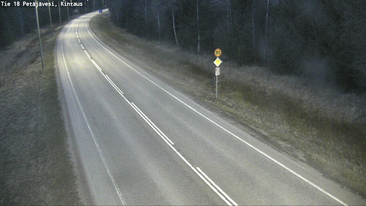 Weather Camera Image Road 18 Petäjävesi, Kintaus, Petäjävesi, Keski-Suomi