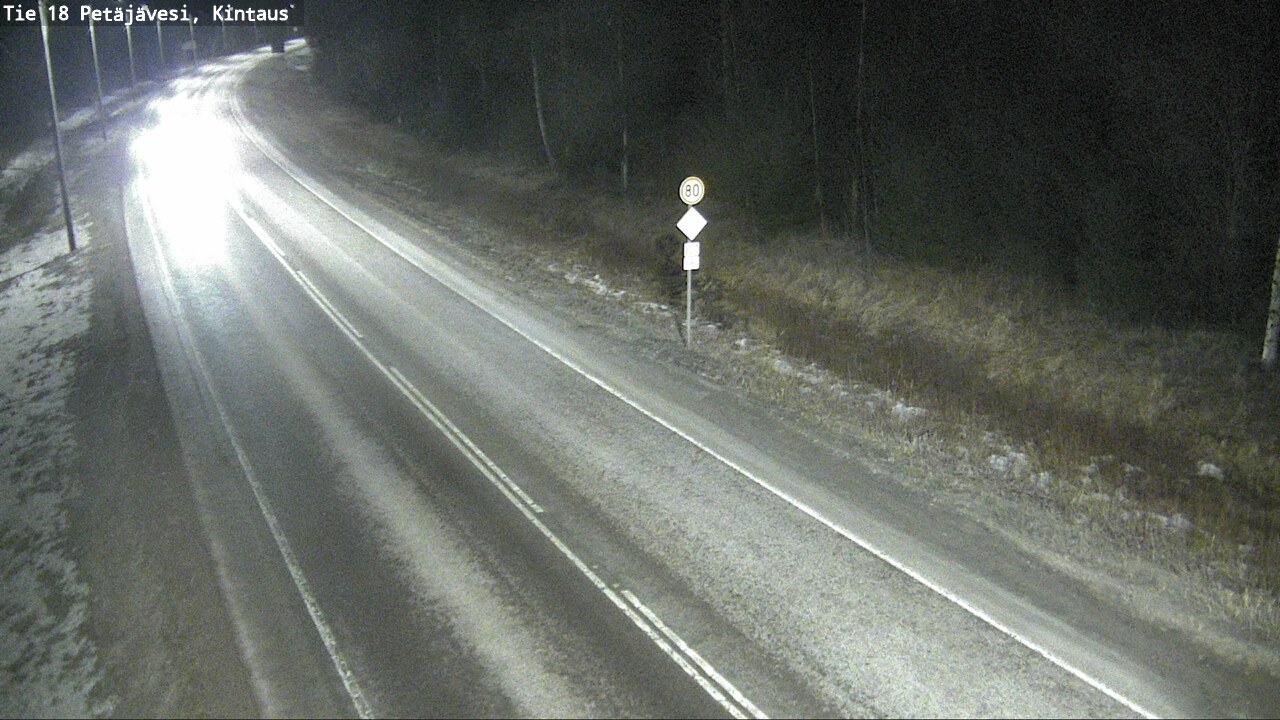 Weather Camera Image Väg 18 Petäjävesi, Kintaus, Petäjävesi, Keski-Suomi