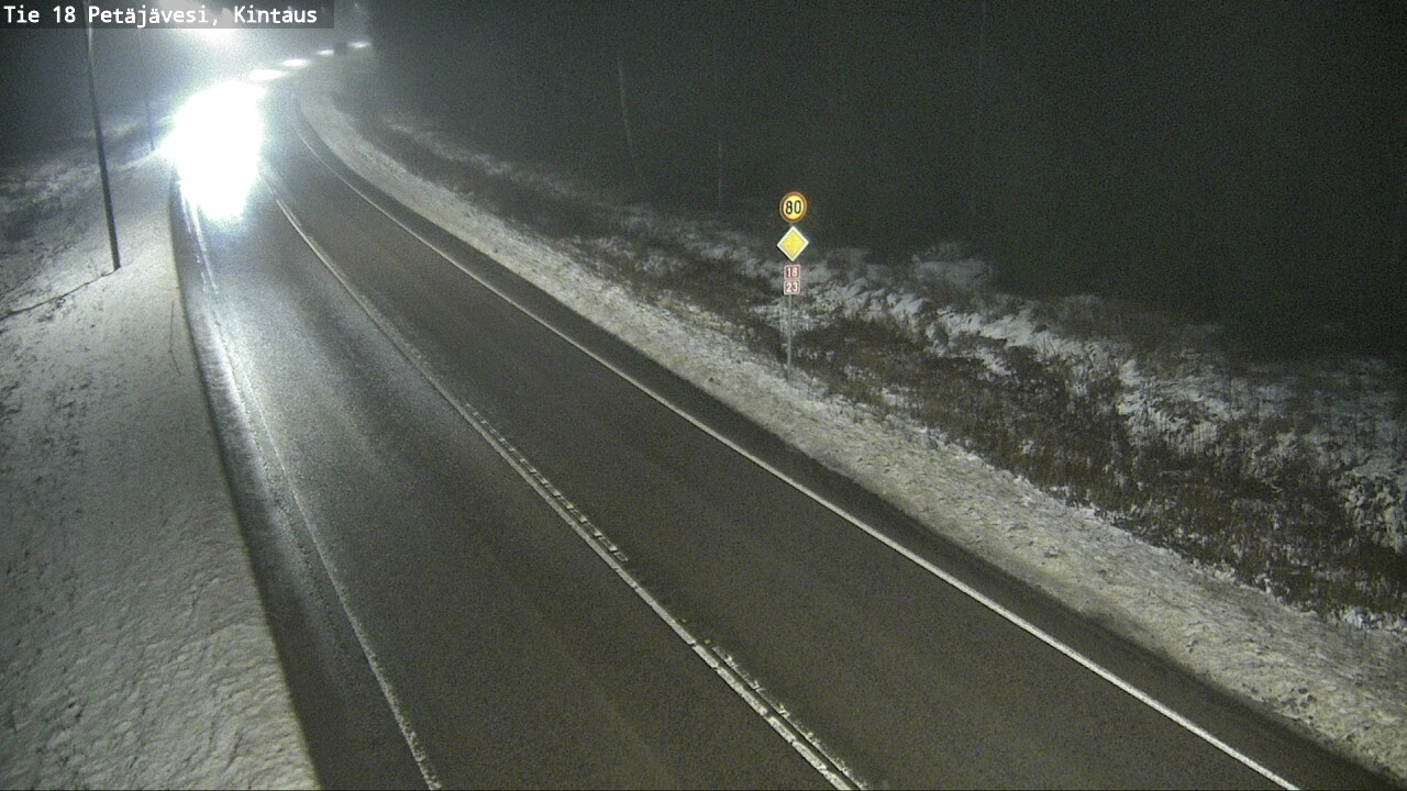 Weather Camera Image Väg 18 Petäjävesi, Kintaus, Petäjävesi, Keski-Suomi