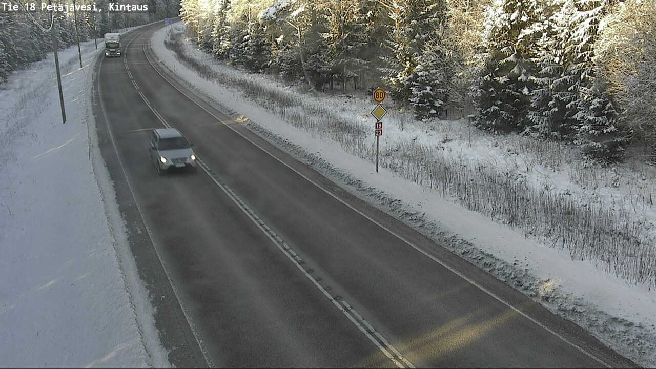 Weather Camera Image Road 18 Petäjävesi, Kintaus, Petäjävesi, Keski-Suomi