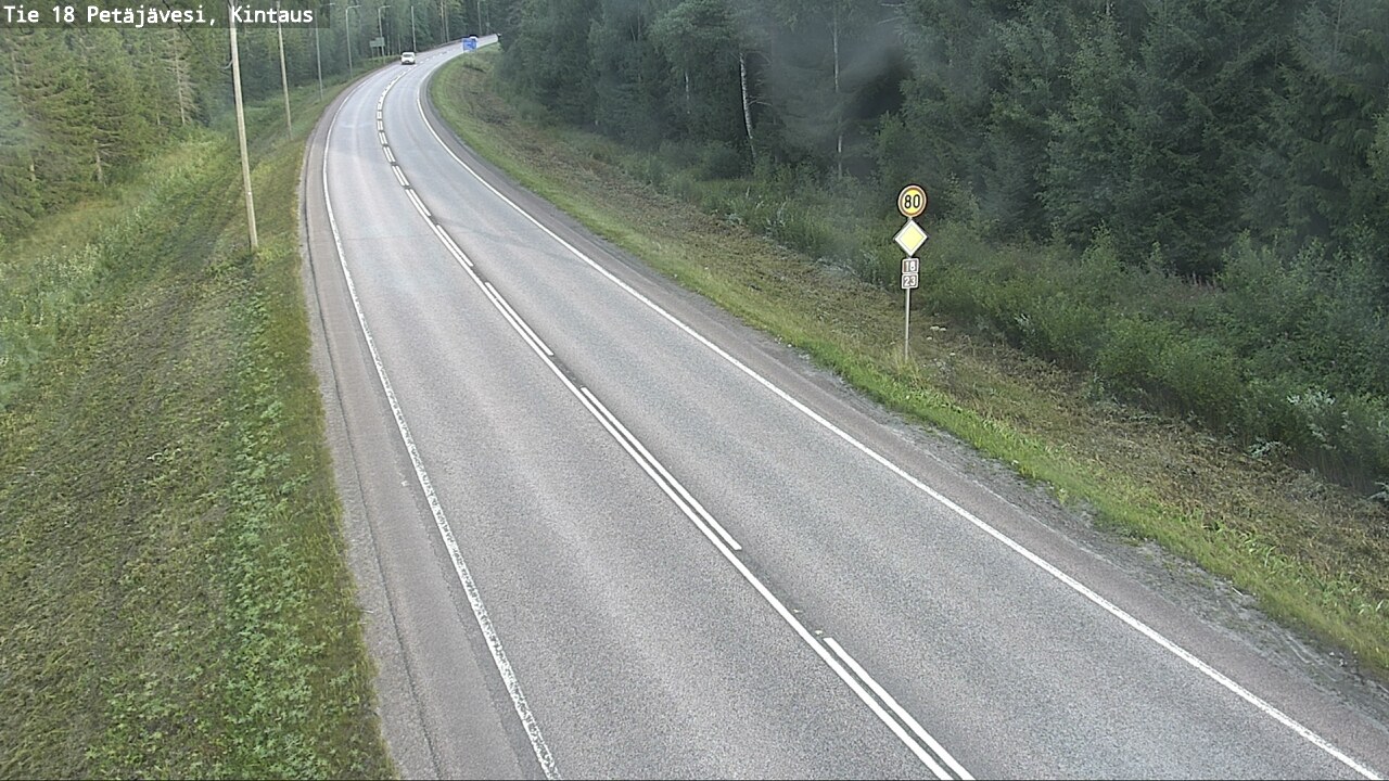 Weather Camera Image Road 18 Petäjävesi, Kintaus, Petäjävesi, Keski-Suomi