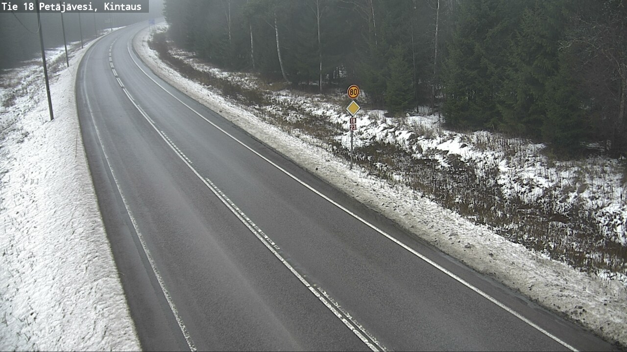 Weather Camera Image Väg 18 Petäjävesi, Kintaus, Petäjävesi, Keski-Suomi