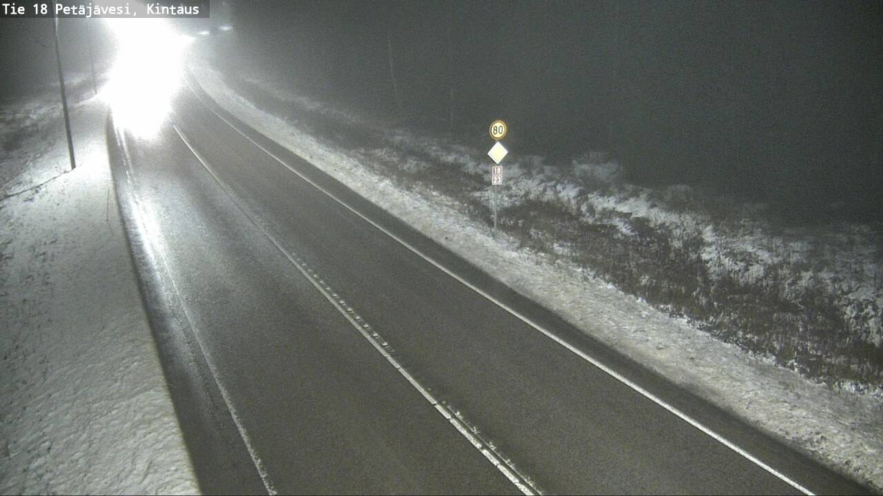Weather Camera Image Väg 18 Petäjävesi, Kintaus, Petäjävesi, Keski-Suomi