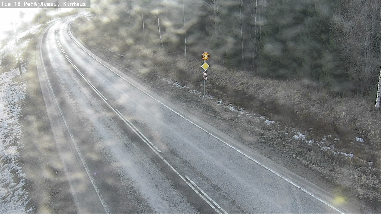Weather Camera Image Road 18 Petäjävesi, Kintaus, Petäjävesi, Keski-Suomi