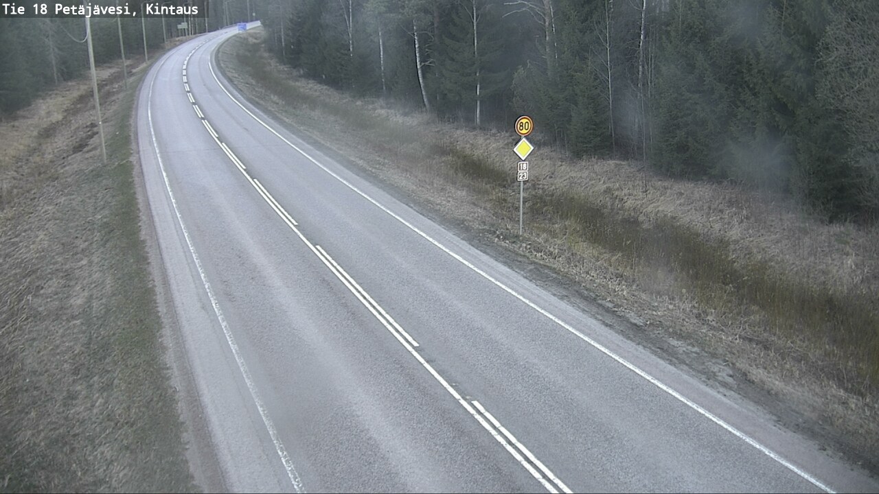 Weather Camera Image Road 18 Petäjävesi, Kintaus, Petäjävesi, Keski-Suomi