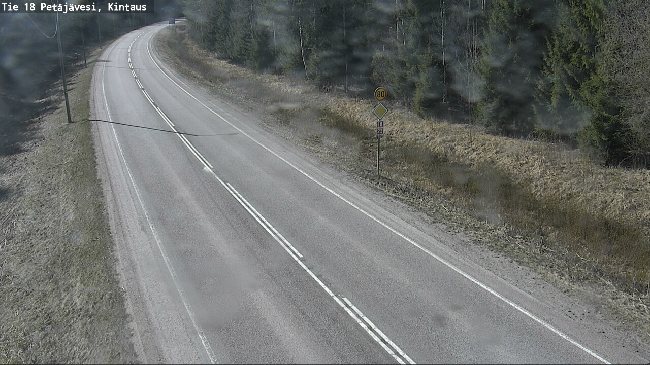 Weather Camera Image Väg 18 Petäjävesi, Kintaus, Petäjävesi, Keski-Suomi