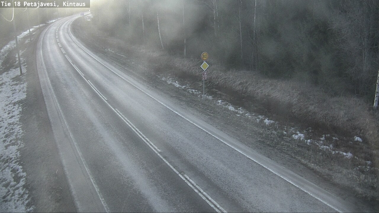 Weather Camera Image Road 18 Petäjävesi, Kintaus, Petäjävesi, Keski-Suomi