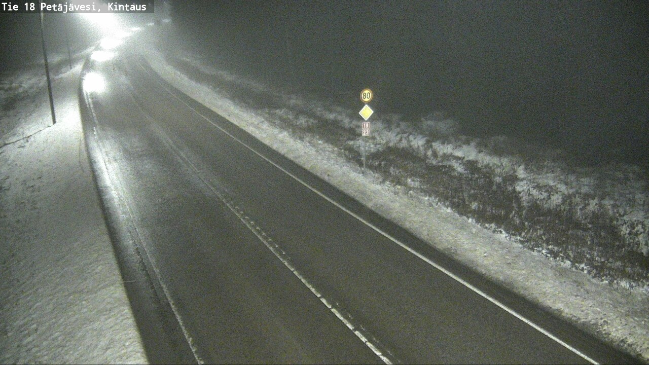 Weather Camera Image Väg 18 Petäjävesi, Kintaus, Petäjävesi, Keski-Suomi