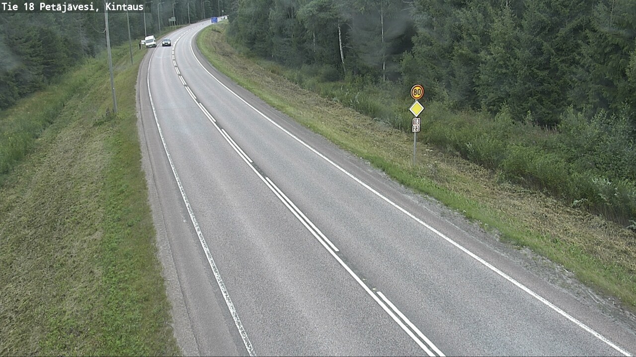 Weather Camera Image Road 18 Petäjävesi, Kintaus, Petäjävesi, Keski-Suomi