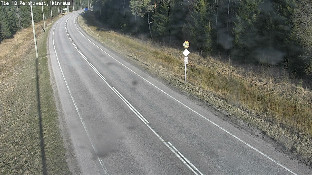 Weather Camera Image Road 18 Petäjävesi, Kintaus, Petäjävesi, Keski-Suomi