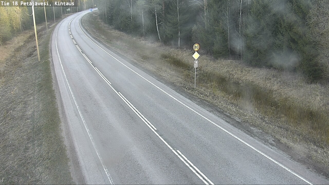 Weather Camera Image Road 18 Petäjävesi, Kintaus, Petäjävesi, Keski-Suomi