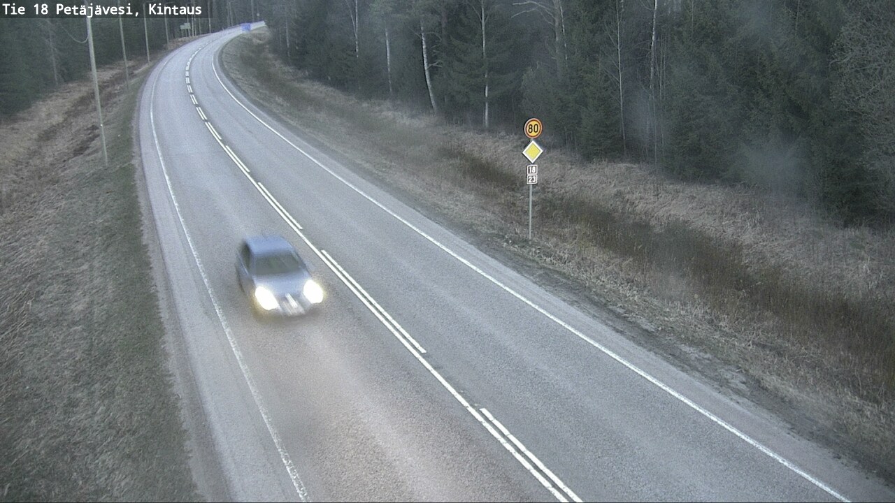 Weather Camera Image Road 18 Petäjävesi, Kintaus, Petäjävesi, Keski-Suomi