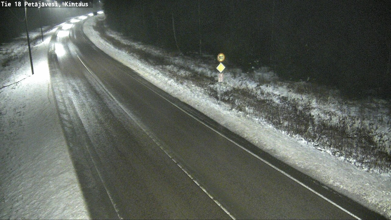 Weather Camera Image Väg 18 Petäjävesi, Kintaus, Petäjävesi, Keski-Suomi