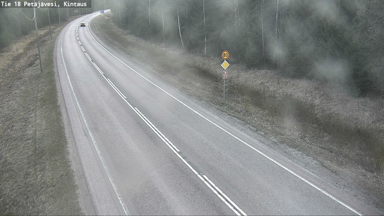Weather Camera Image Väg 18 Petäjävesi, Kintaus, Petäjävesi, Keski-Suomi