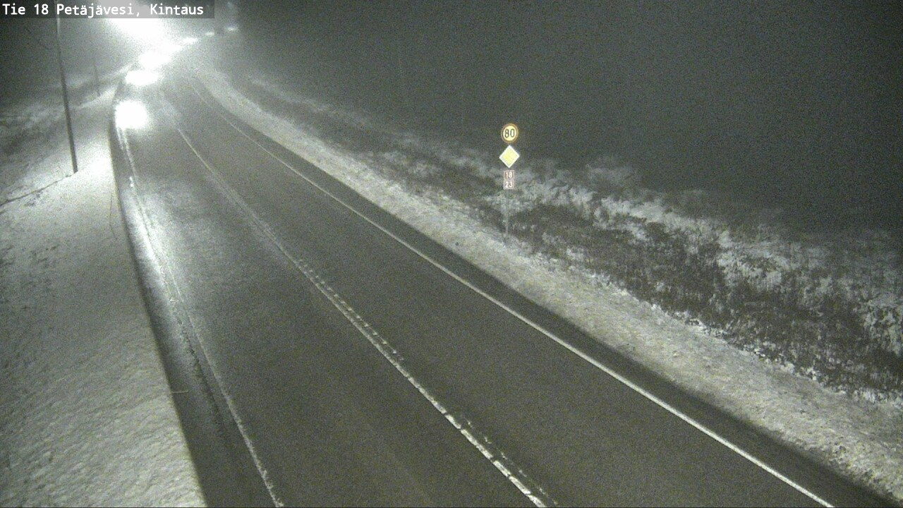 Weather Camera Image Väg 18 Petäjävesi, Kintaus, Petäjävesi, Keski-Suomi