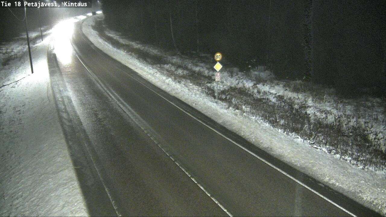 Weather Camera Image Väg 18 Petäjävesi, Kintaus, Petäjävesi, Keski-Suomi