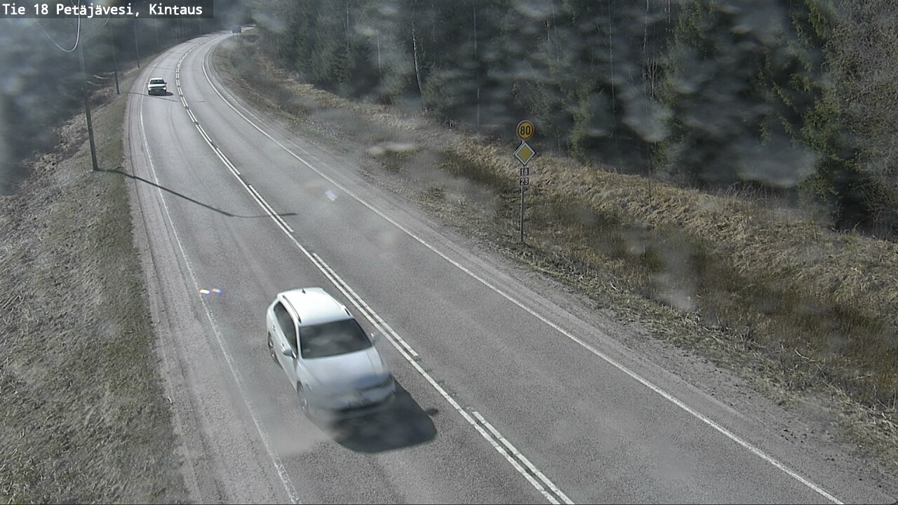 Weather Camera Image Väg 18 Petäjävesi, Kintaus, Petäjävesi, Keski-Suomi