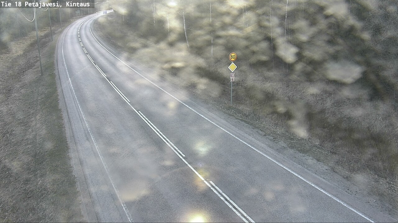 Weather Camera Image Väg 18 Petäjävesi, Kintaus, Petäjävesi, Keski-Suomi