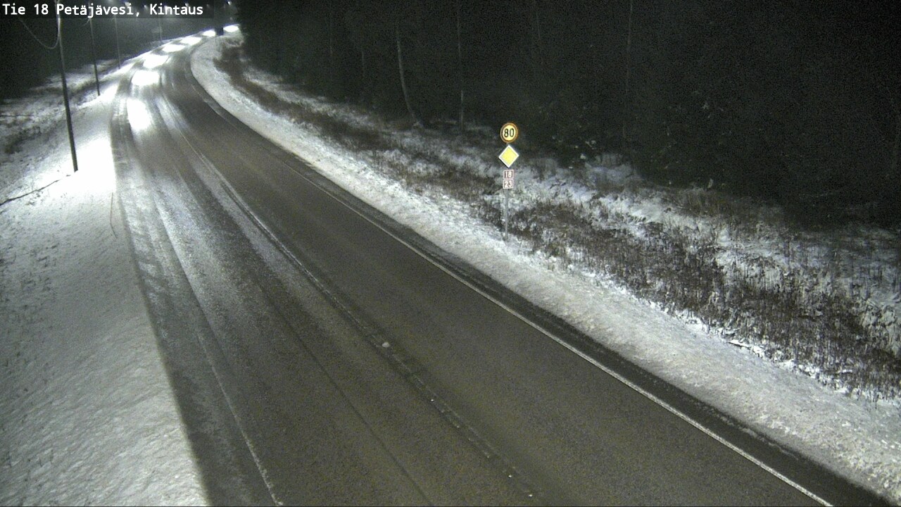 Weather Camera Image Väg 18 Petäjävesi, Kintaus, Petäjävesi, Keski-Suomi