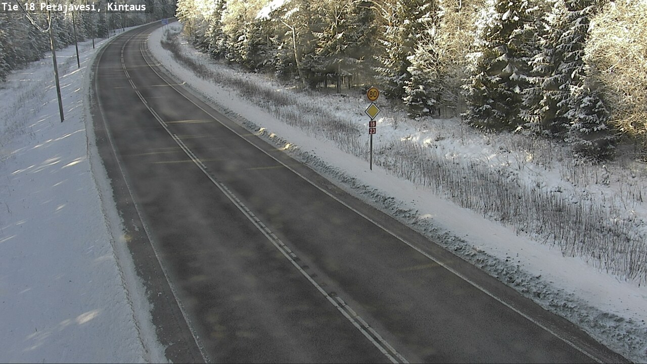 Weather Camera Image Road 18 Petäjävesi, Kintaus, Petäjävesi, Keski-Suomi