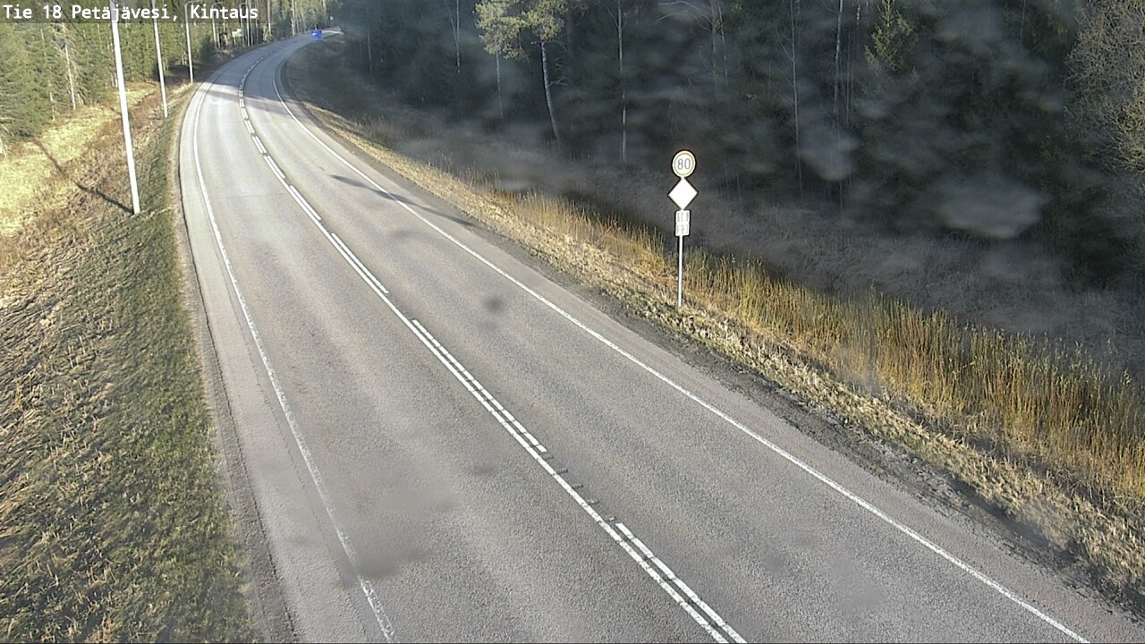Weather Camera Image Road 18 Petäjävesi, Kintaus, Petäjävesi, Keski-Suomi