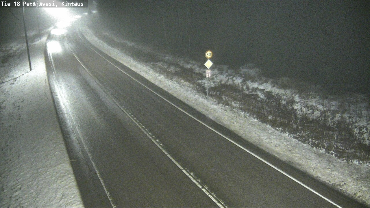Weather Camera Image Väg 18 Petäjävesi, Kintaus, Petäjävesi, Keski-Suomi