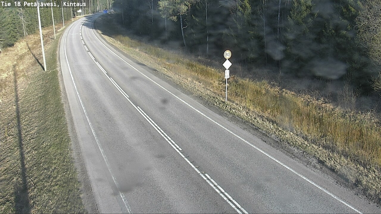 Weather Camera Image Road 18 Petäjävesi, Kintaus, Petäjävesi, Keski-Suomi