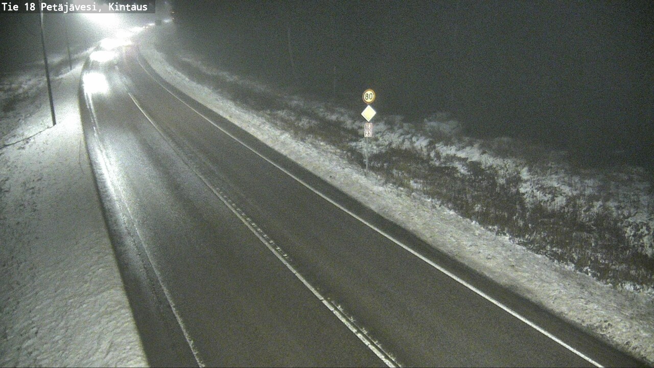 Weather Camera Image Väg 18 Petäjävesi, Kintaus, Petäjävesi, Keski-Suomi
