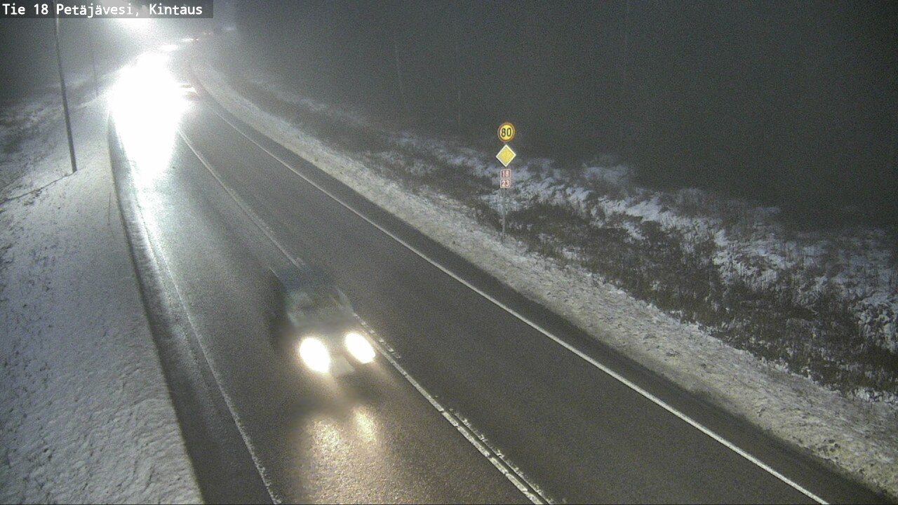 Weather Camera Image Väg 18 Petäjävesi, Kintaus, Petäjävesi, Keski-Suomi
