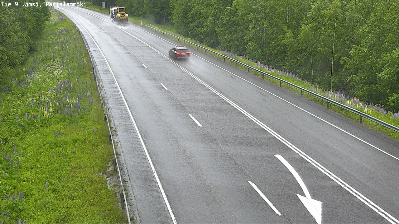 Weather Camera Image Väg 9 Jämsä, Partalanmäki, Jämsä, Keski-Suomi