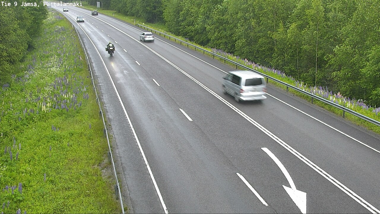 Weather Camera Image Väg 9 Jämsä, Partalanmäki, Jämsä, Keski-Suomi