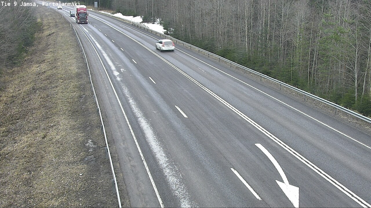 Weather Camera Image Väg 9 Jämsä, Partalanmäki, Jämsä, Keski-Suomi