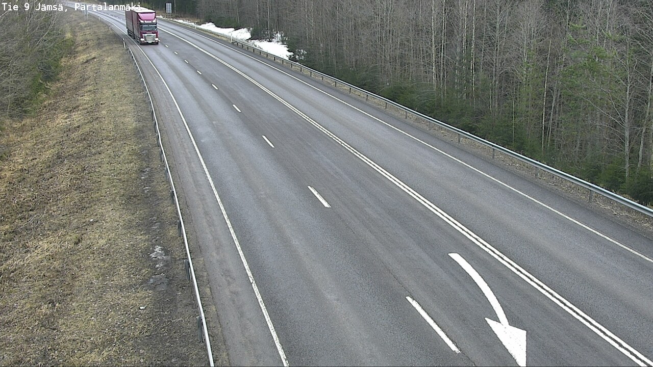 Weather Camera Image Väg 9 Jämsä, Partalanmäki, Jämsä, Keski-Suomi