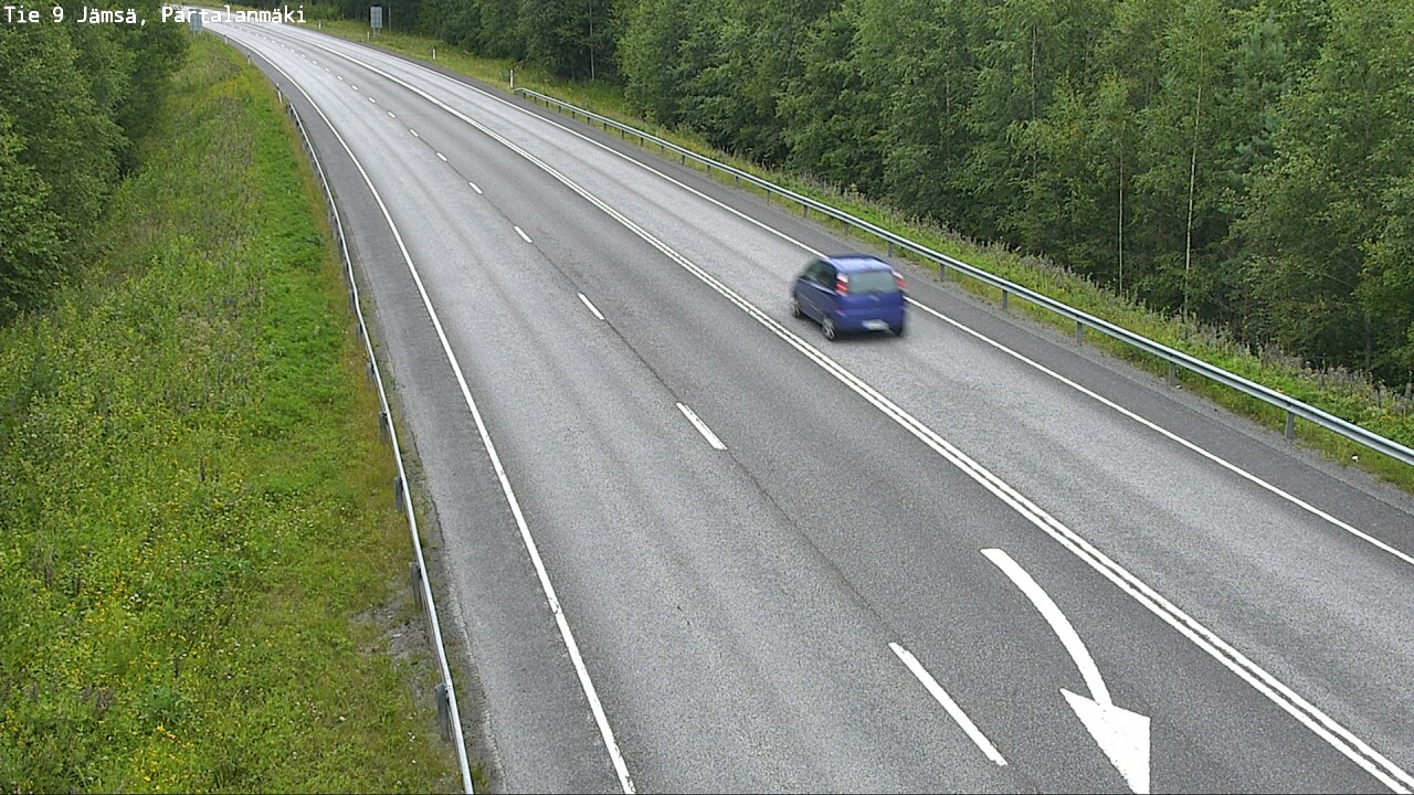 Weather Camera Image Väg 9 Jämsä, Partalanmäki, Jämsä, Keski-Suomi