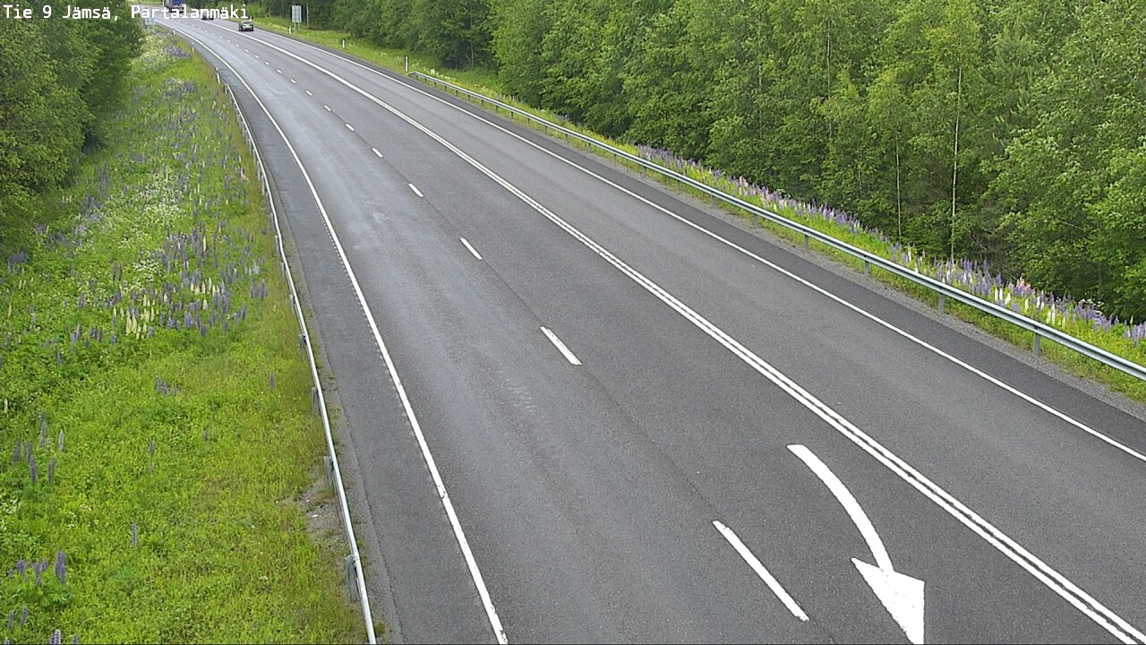 Weather Camera Image Road 9 Jämsä, Partalanmäki, Jämsä, Keski-Suomi