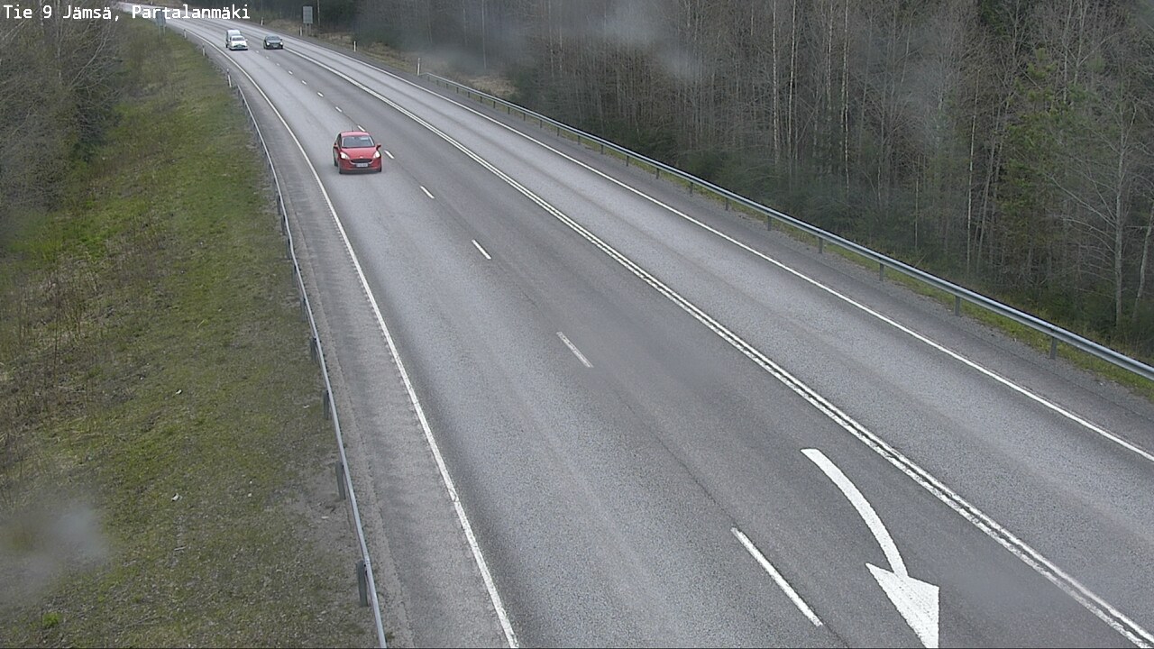 Weather Camera Image Väg 9 Jämsä, Partalanmäki, Jämsä, Keski-Suomi