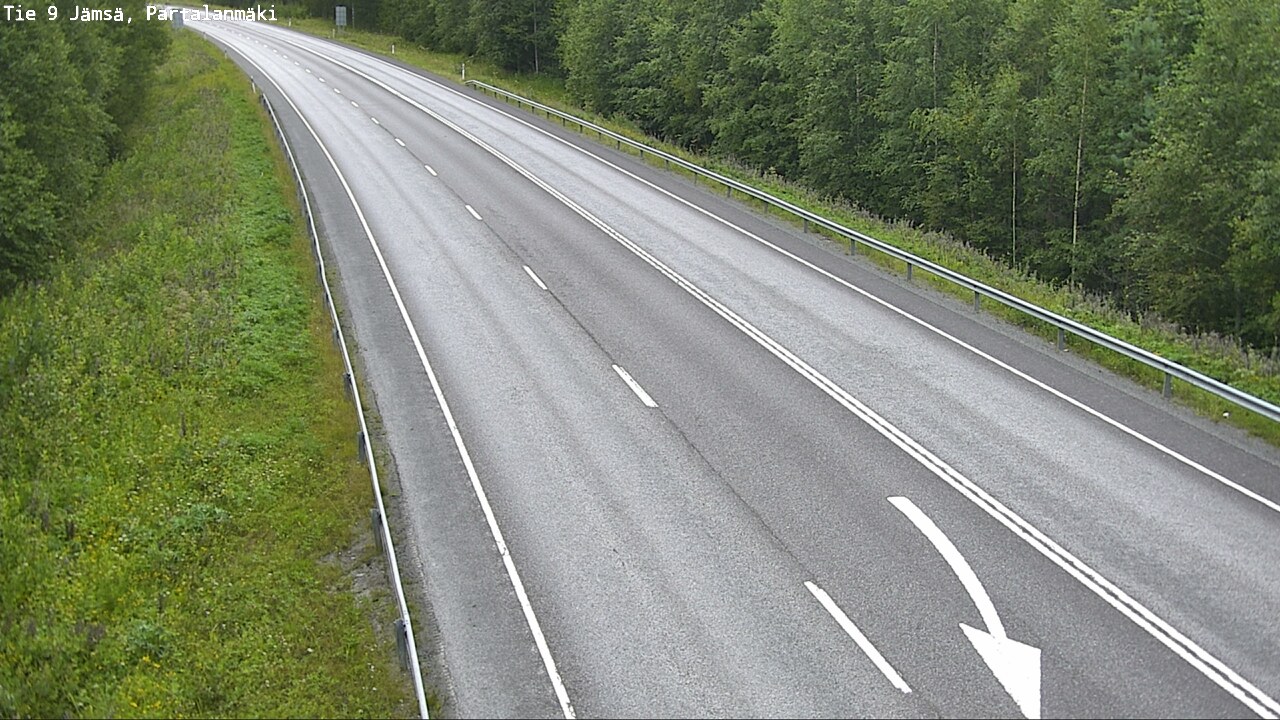 Weather Camera Image Väg 9 Jämsä, Partalanmäki, Jämsä, Keski-Suomi