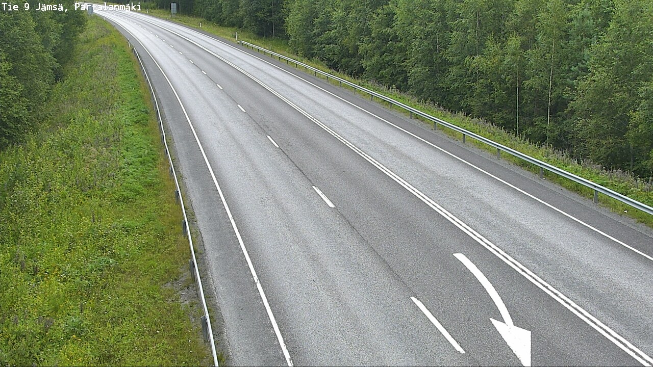Weather Camera Image Väg 9 Jämsä, Partalanmäki, Jämsä, Keski-Suomi