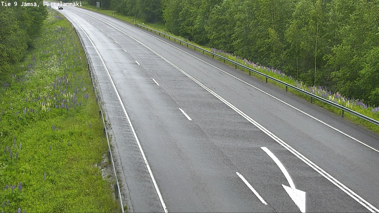 Weather Camera Image Väg 9 Jämsä, Partalanmäki, Jämsä, Keski-Suomi