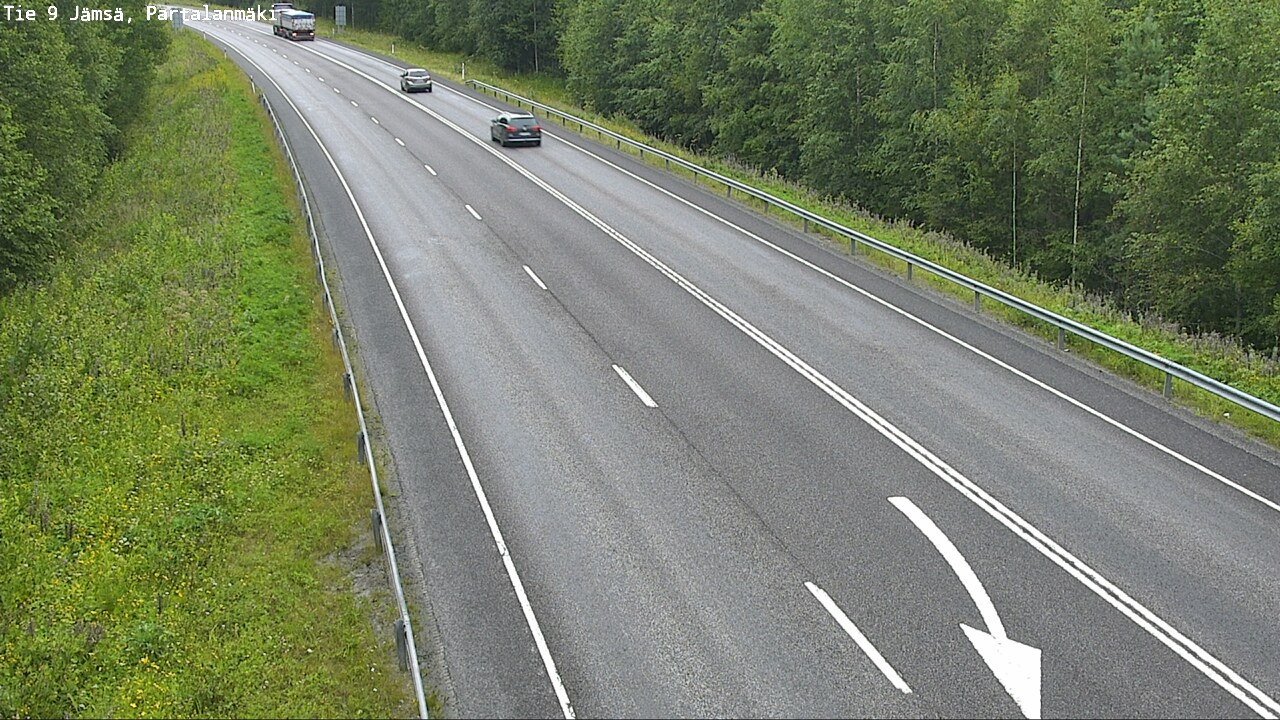 Weather Camera Image Väg 9 Jämsä, Partalanmäki, Jämsä, Keski-Suomi