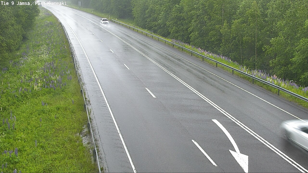Weather Camera Image Väg 9 Jämsä, Partalanmäki, Jämsä, Keski-Suomi