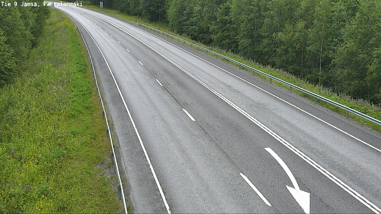 Weather Camera Image Väg 9 Jämsä, Partalanmäki, Jämsä, Keski-Suomi
