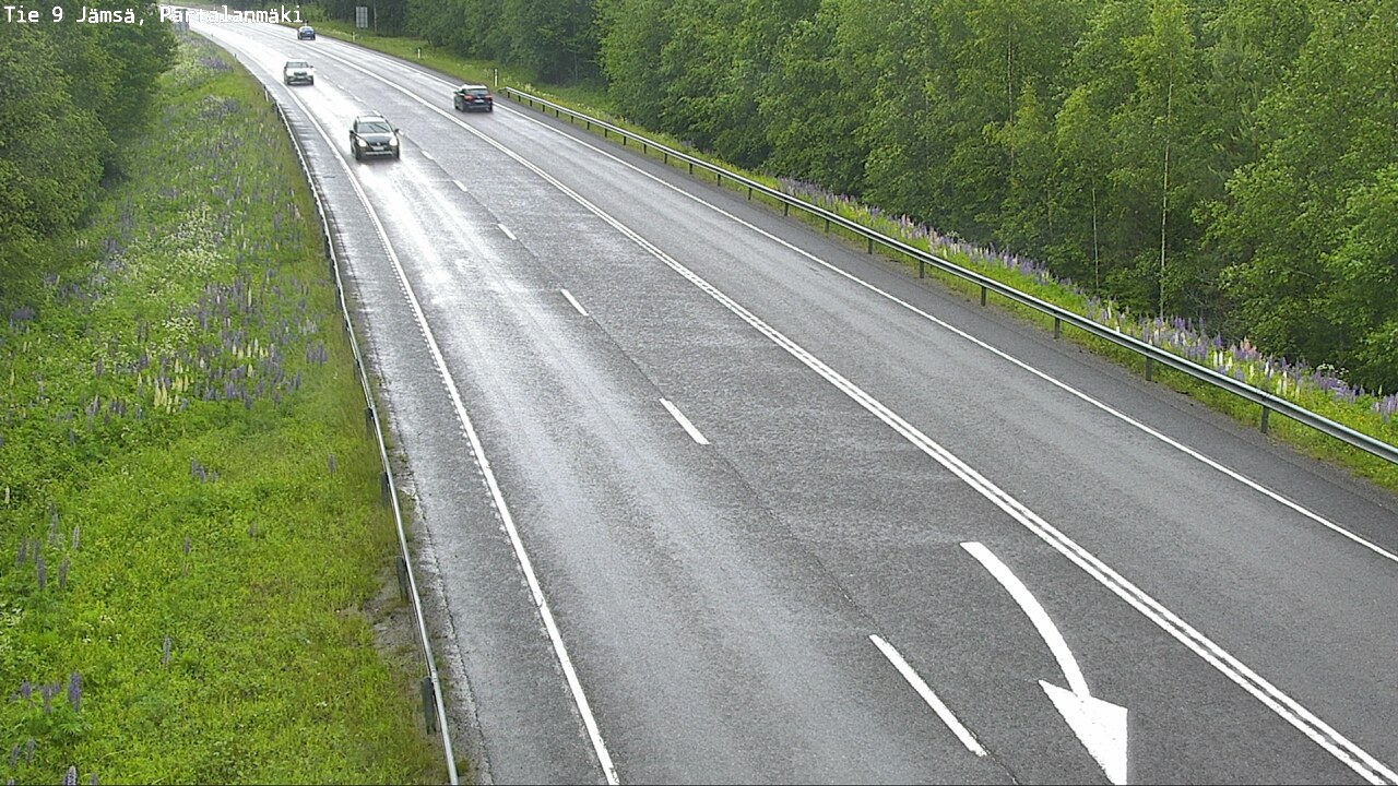 Weather Camera Image Väg 9 Jämsä, Partalanmäki, Jämsä, Keski-Suomi