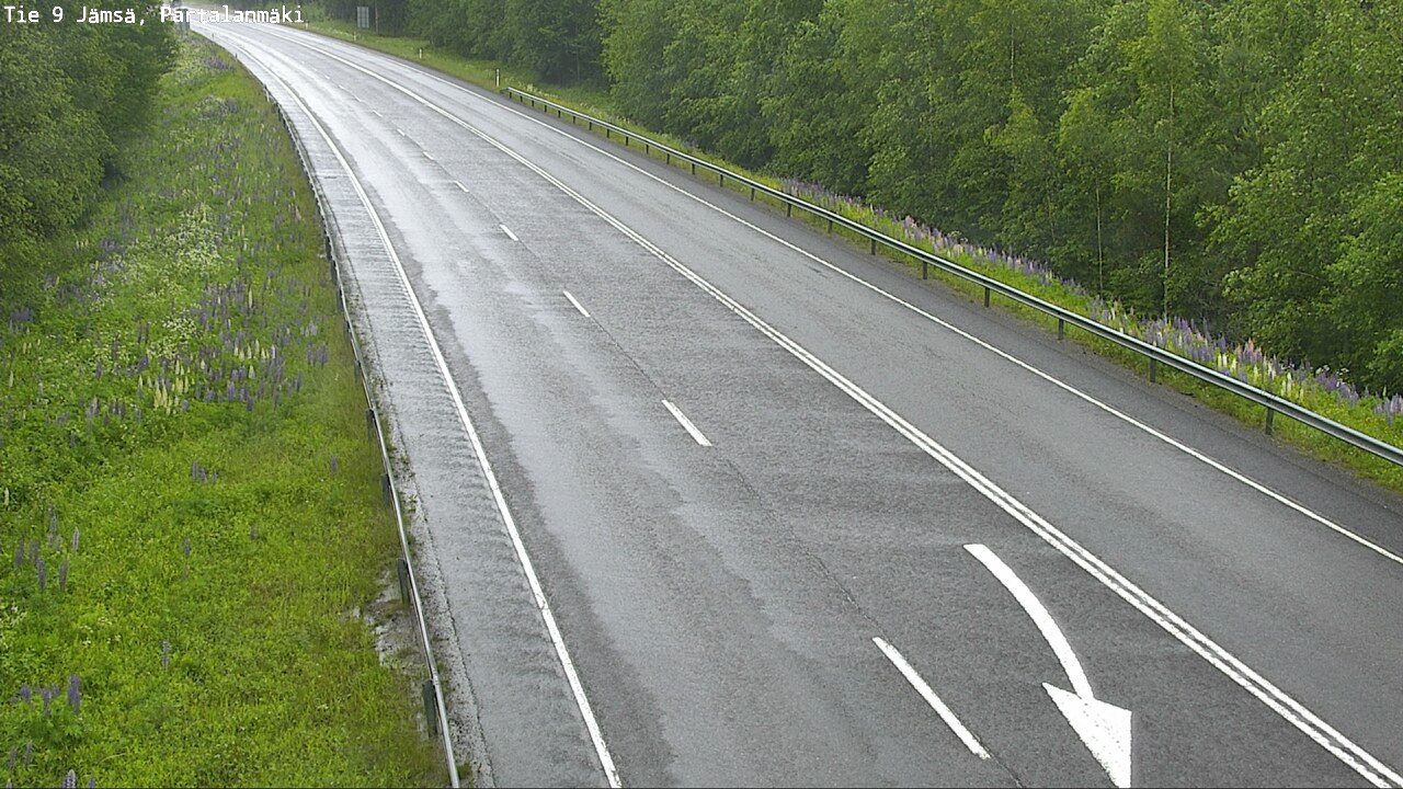 Weather Camera Image Väg 9 Jämsä, Partalanmäki, Jämsä, Keski-Suomi